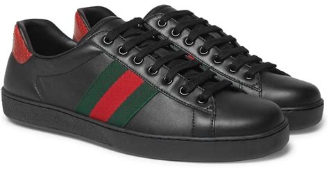 black gucci sneakers snake|gucci ace snakes.